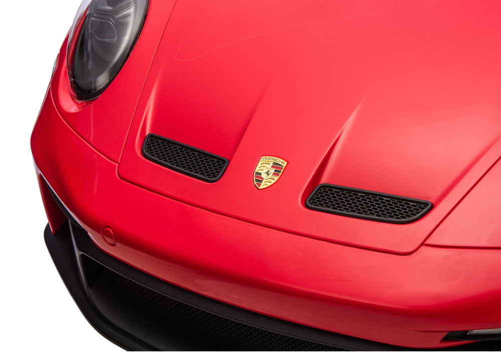 Dvivietis vaikiškas elektromobilis vaikams Porsche GT3  24V, raudonas
