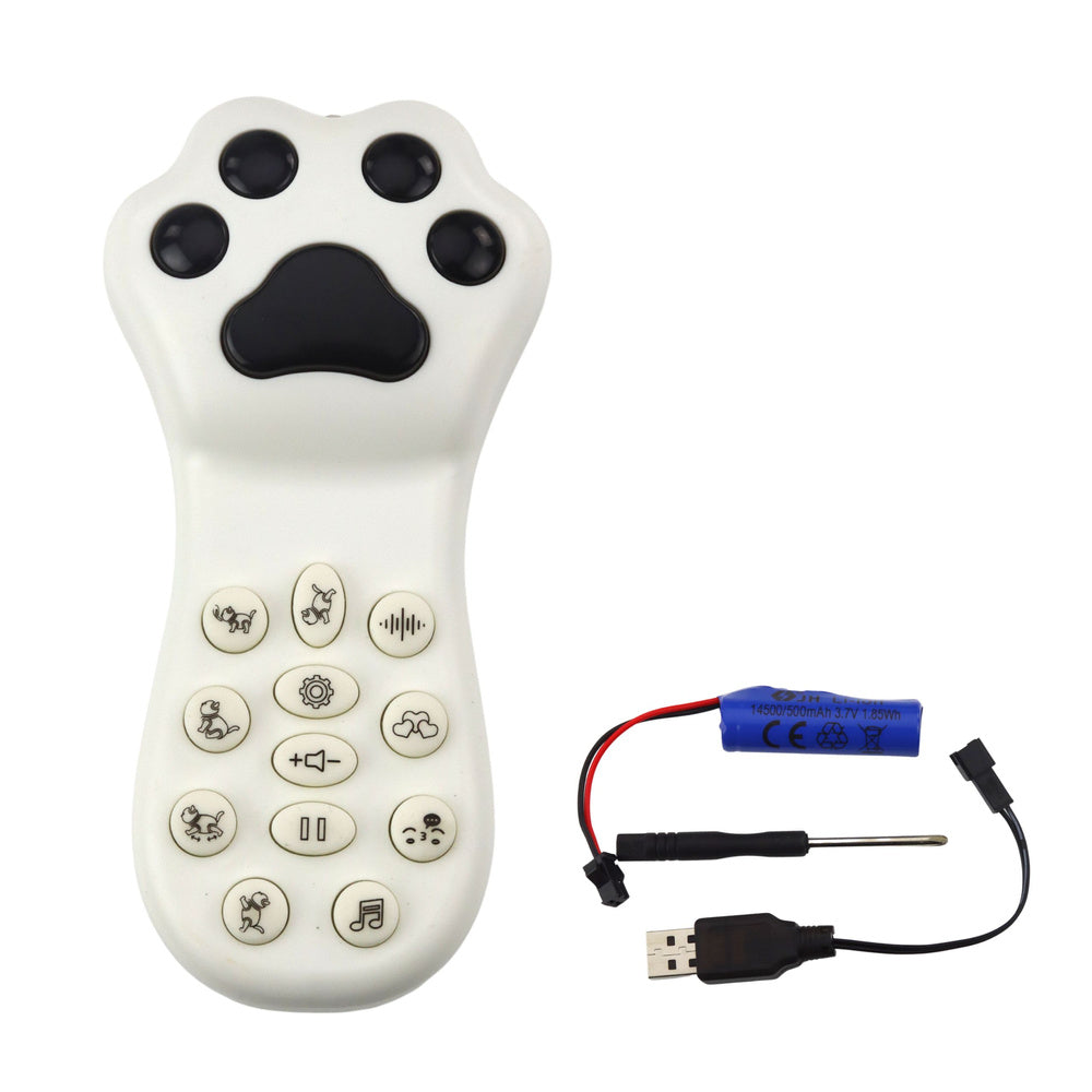 Nuotoliniu būdu valdomas robotas katė, pilkas