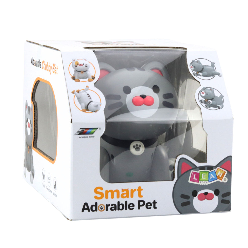 Nuotoliniu būdu valdomas robotas katė, pilkas