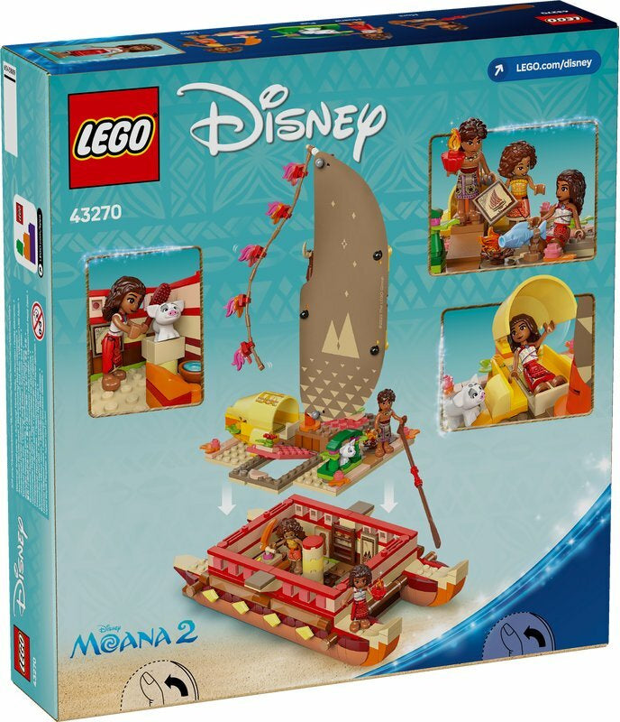 Konstruktorius vaikams „Moanos nuotykių kanoja“ Disney Princess, LEGO 43270