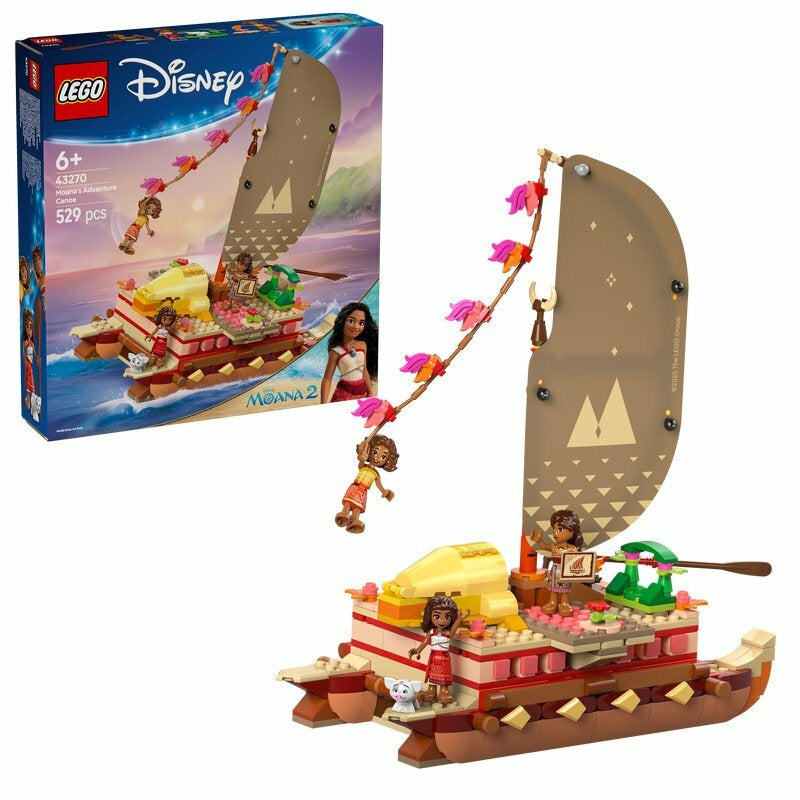 Konstruktorius vaikams „Moanos nuotykių kanoja“ Disney Princess, LEGO 43270