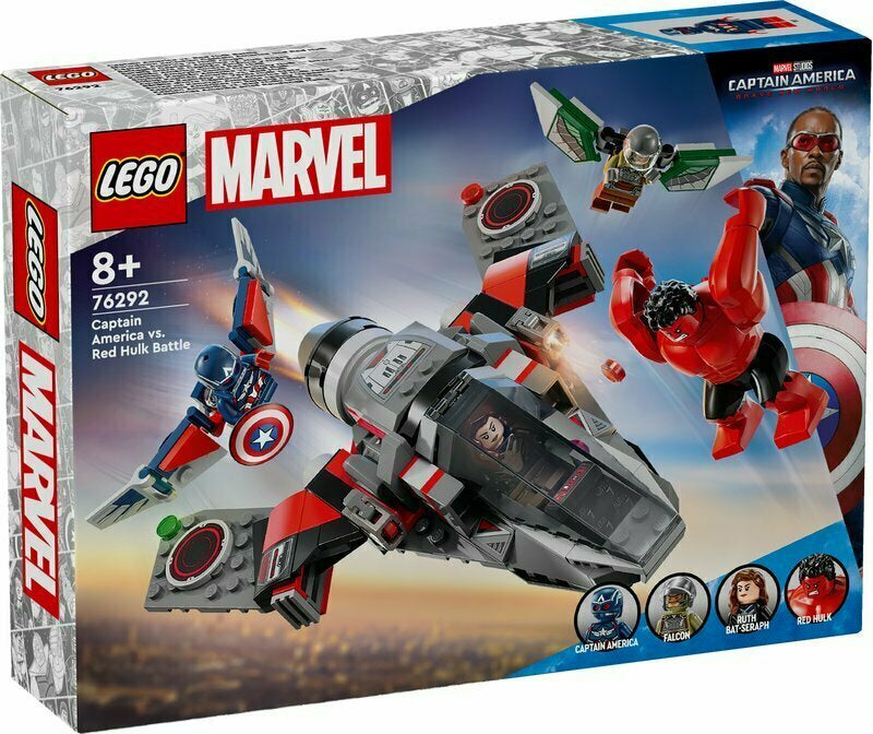 Konstruktorius vaikams „Kapitonas Amerika prieš Raudonąjį Halką“ Marvel, LEGO 76292