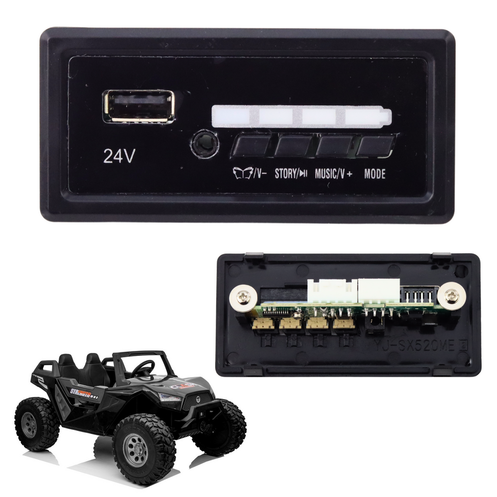 Muzikinis skydelis 24V vaikiškam elektromobiliui SX2039 SX1928