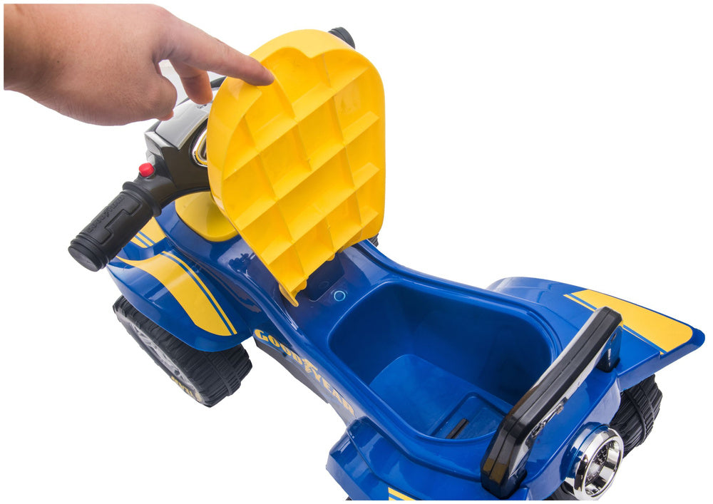 Vaikiškas elektrinis keturratis vaikams 551-G, mėlynas