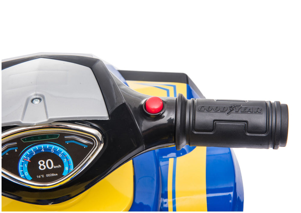 Vaikiškas elektrinis keturratis vaikams 551-G, mėlynas