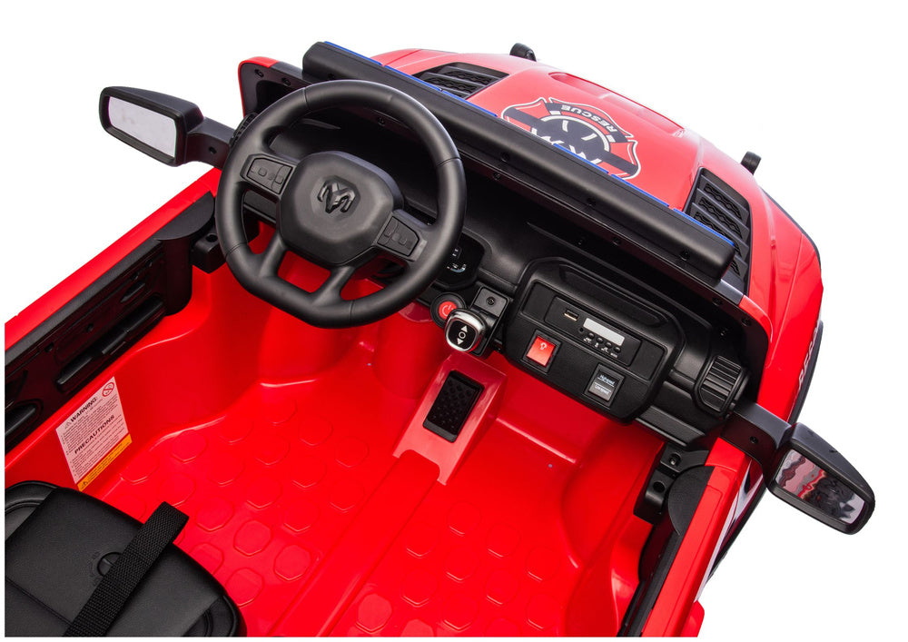 Dvivietis gaisrinis elektromobilis vaikams RAM ZB629-F