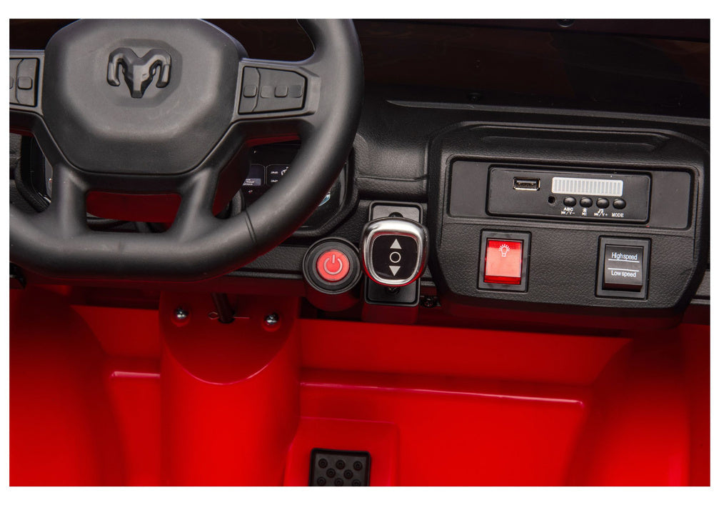 Dvivietis gaisrinis elektromobilis vaikams RAM ZB629-F