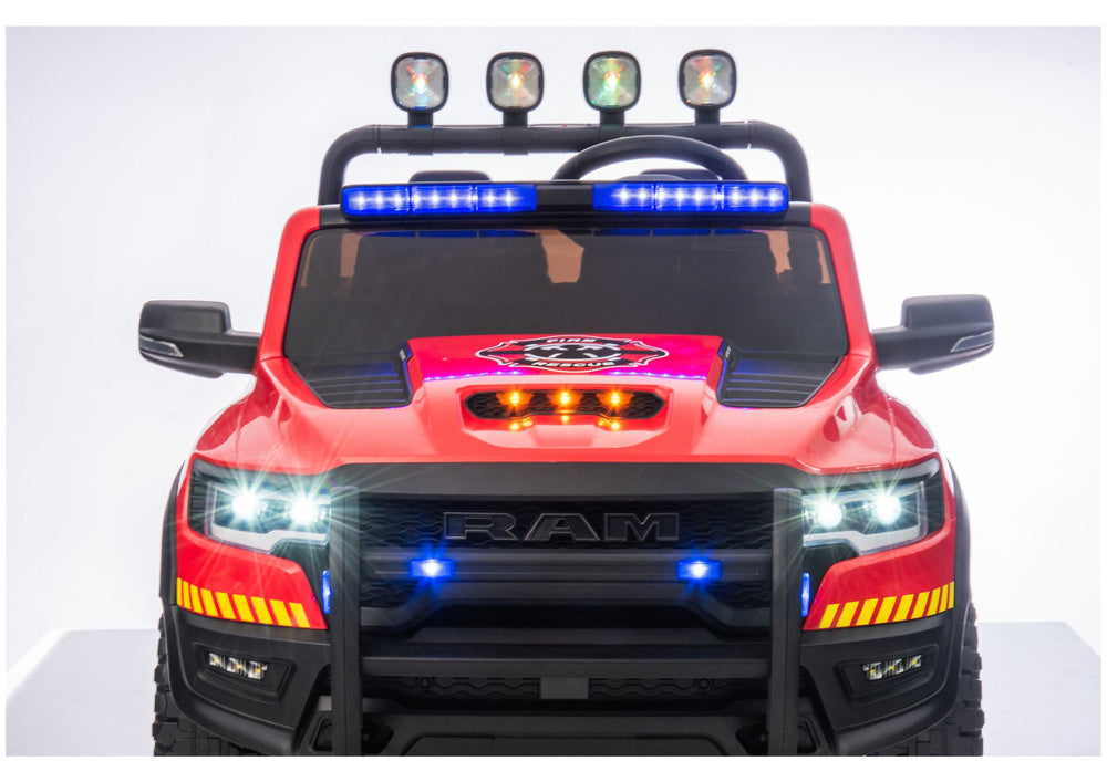Dvivietis gaisrinis elektromobilis vaikams RAM ZB629-F