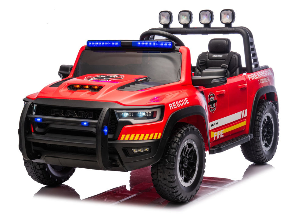 Dvivietis gaisrinis elektromobilis vaikams RAM ZB629-F