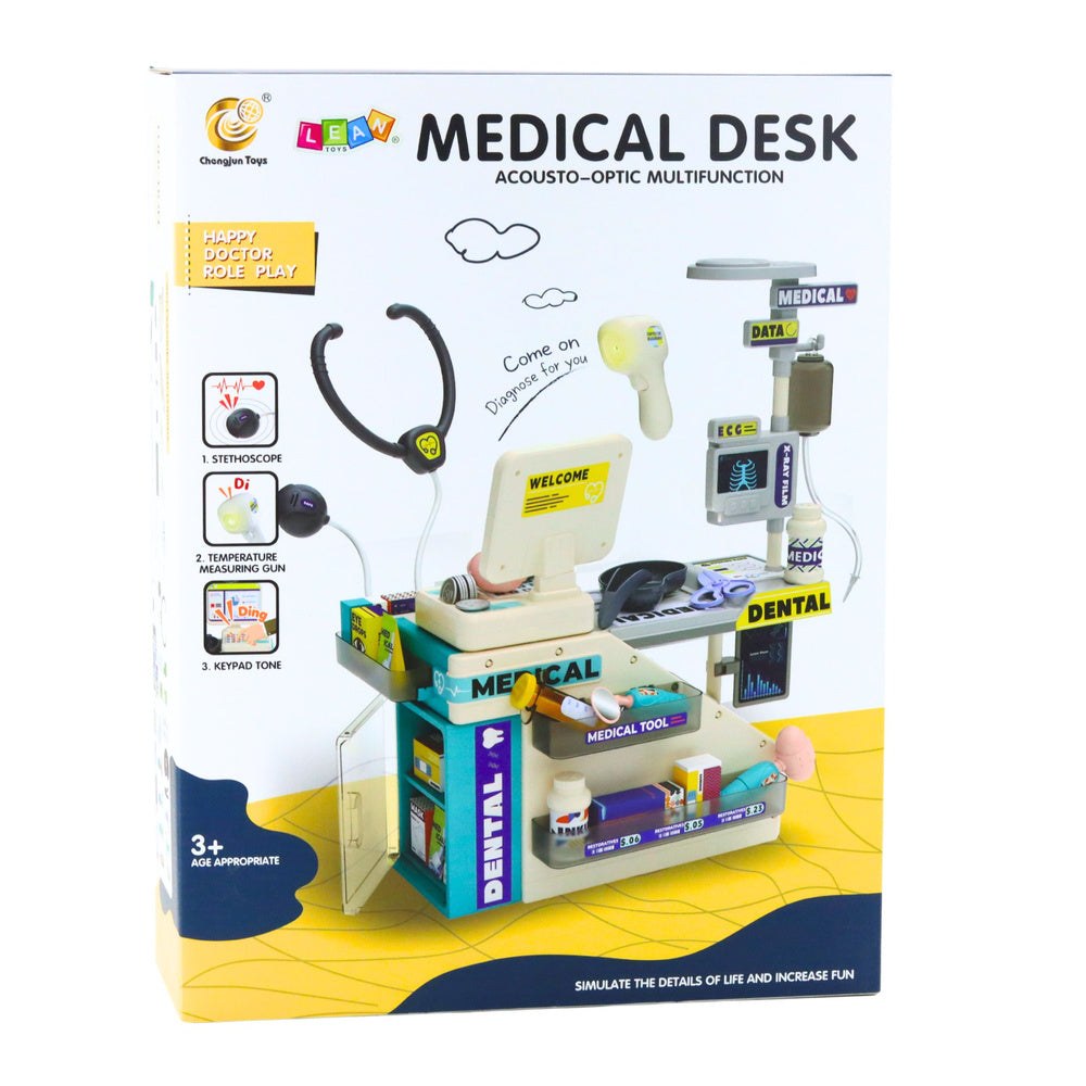 Didelis gydytojo rinkinys vaikams su šviesos ir garso efektais 51 vnt.