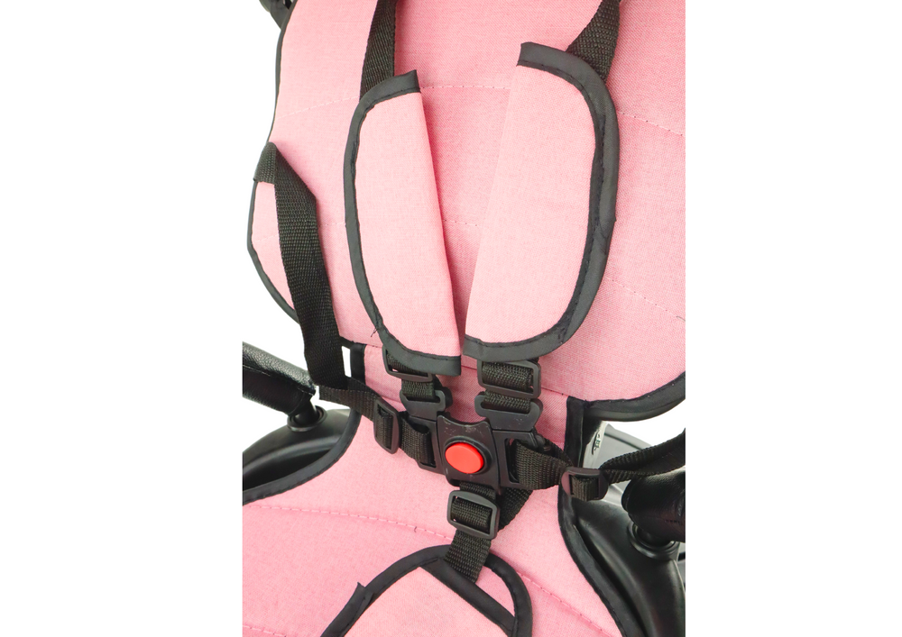 Vaikiškas triratukas PRO550 su stogeliu ir pasukama sėdyne, rožinis