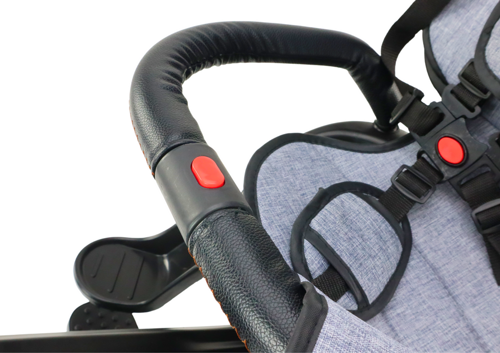 Vaikiškas triratukas PRO550 su stogeliu ir pasukama sėdyne, pilkas