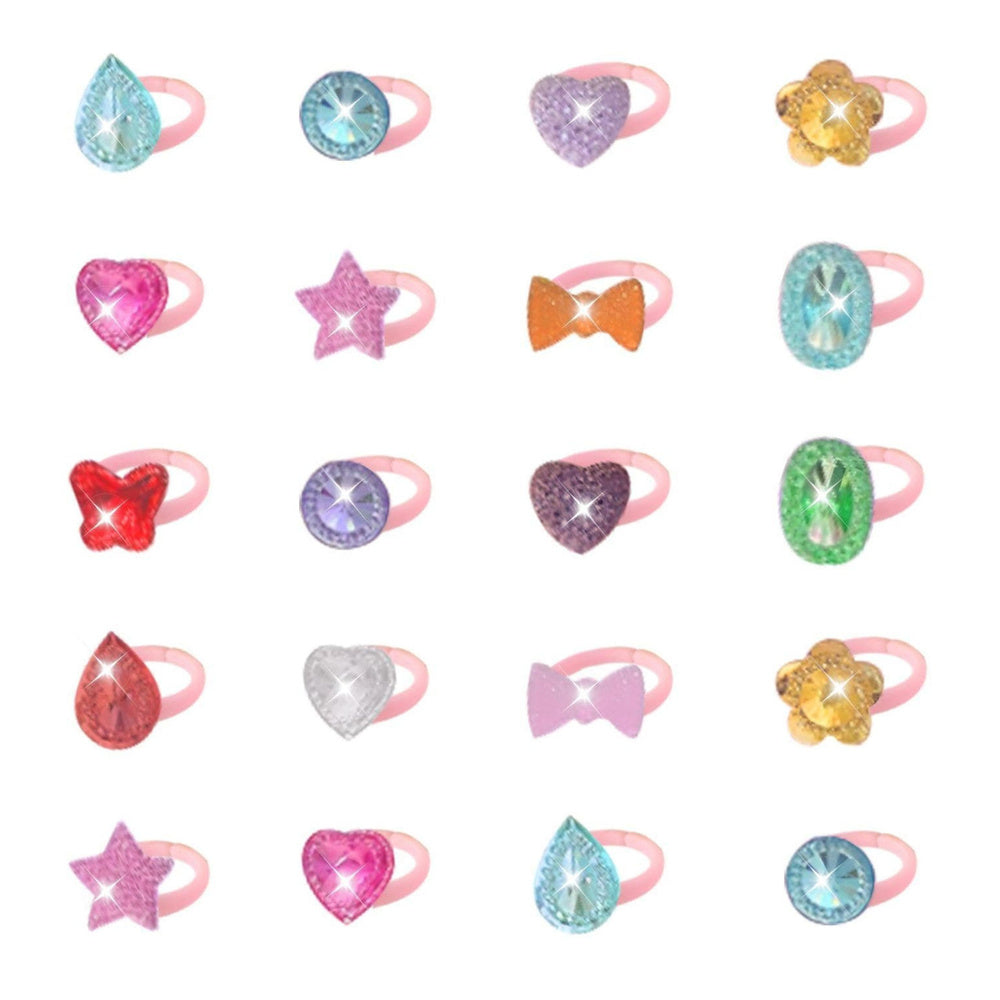 Žiedų rinkinys vaikams 50 vnt.