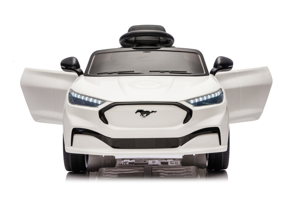 Vienvietis vaikiškas elektromobilis vaikams Ford Mustang Mach-E 24V, baltas
