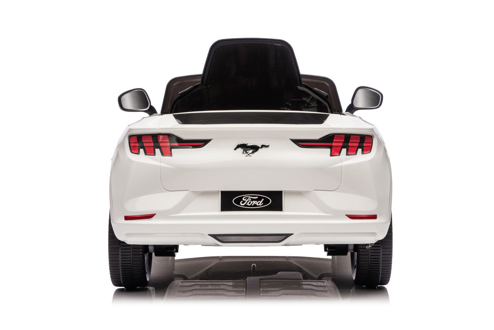Vienvietis vaikiškas elektromobilis vaikams Ford Mustang Mach-E 24V, baltas