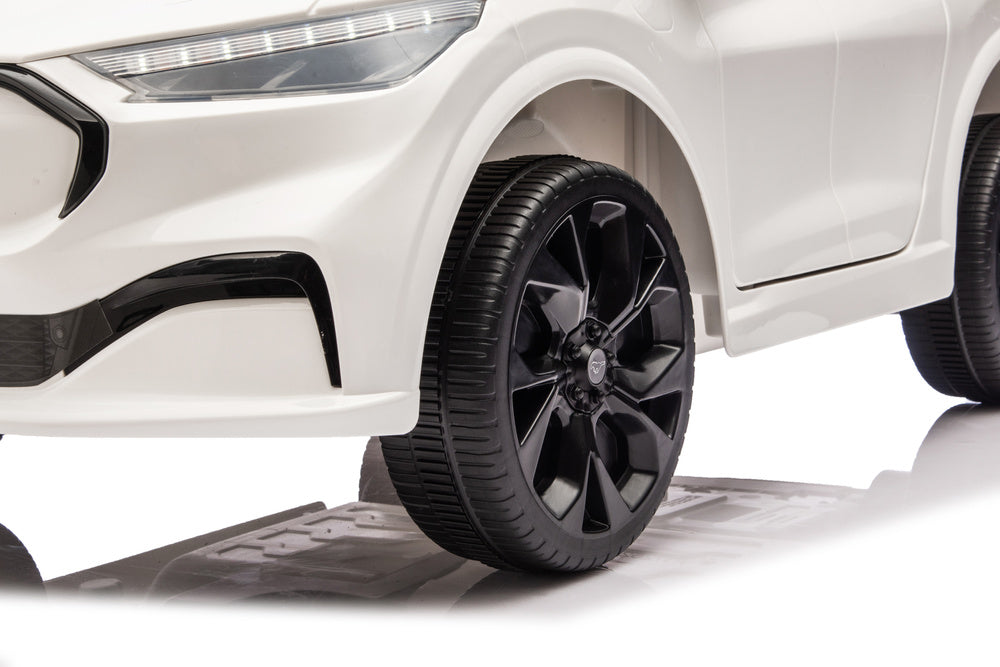 Vienvietis vaikiškas elektromobilis vaikams Ford Mustang Mach-E 24V, baltas