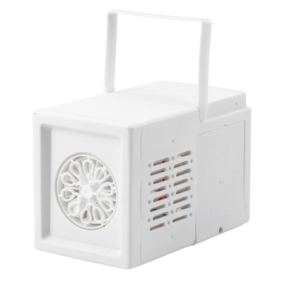 Nešiojamas muilo burbulų aparatas, baltas