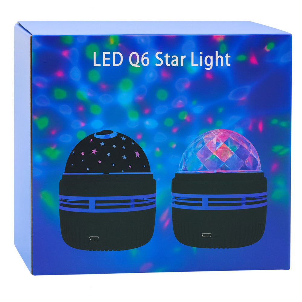 LED šviesos projektorius su nuotolinio valdymo pultas 360°