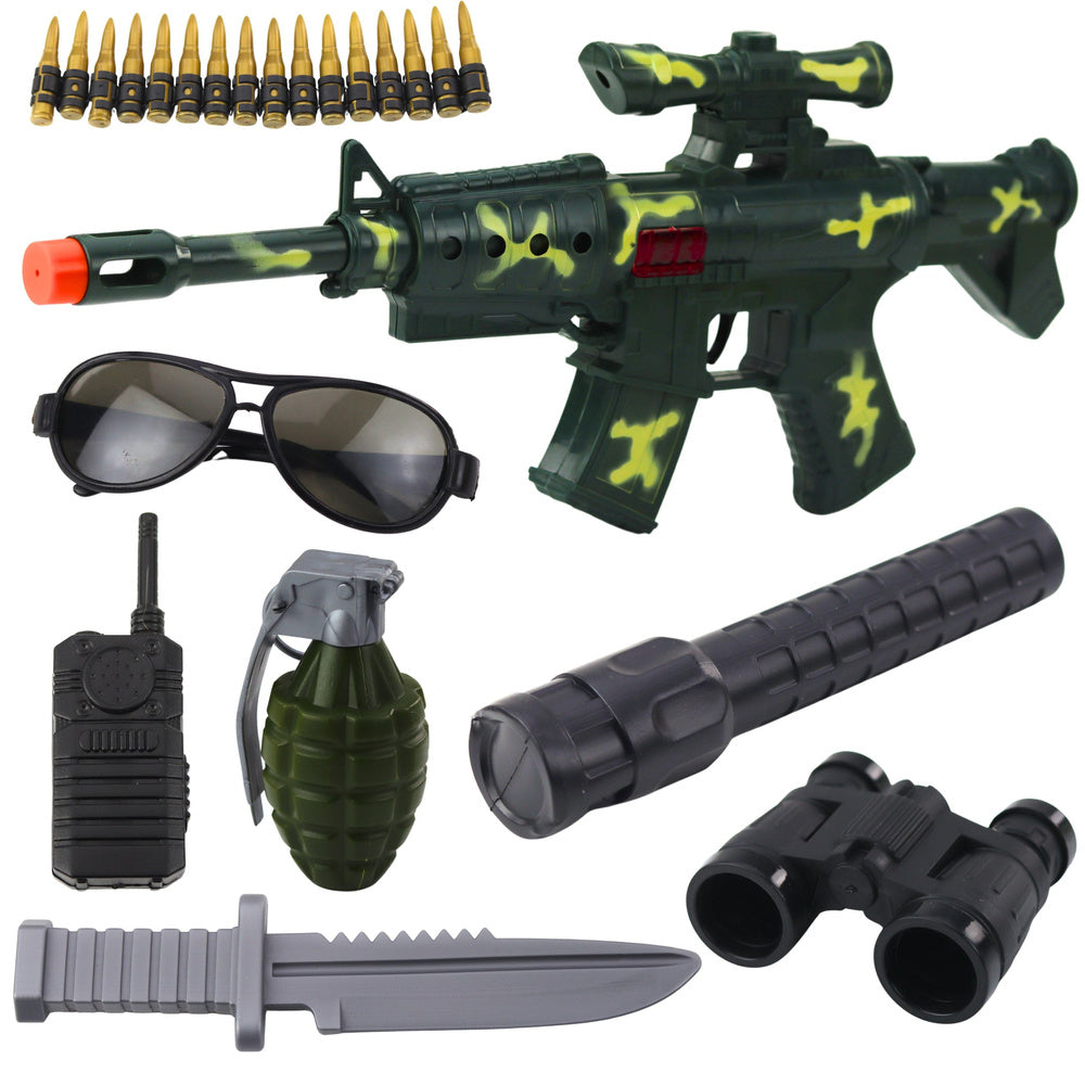 Interaktyvus karinis šautuvo rinkinys, chaki spalvos