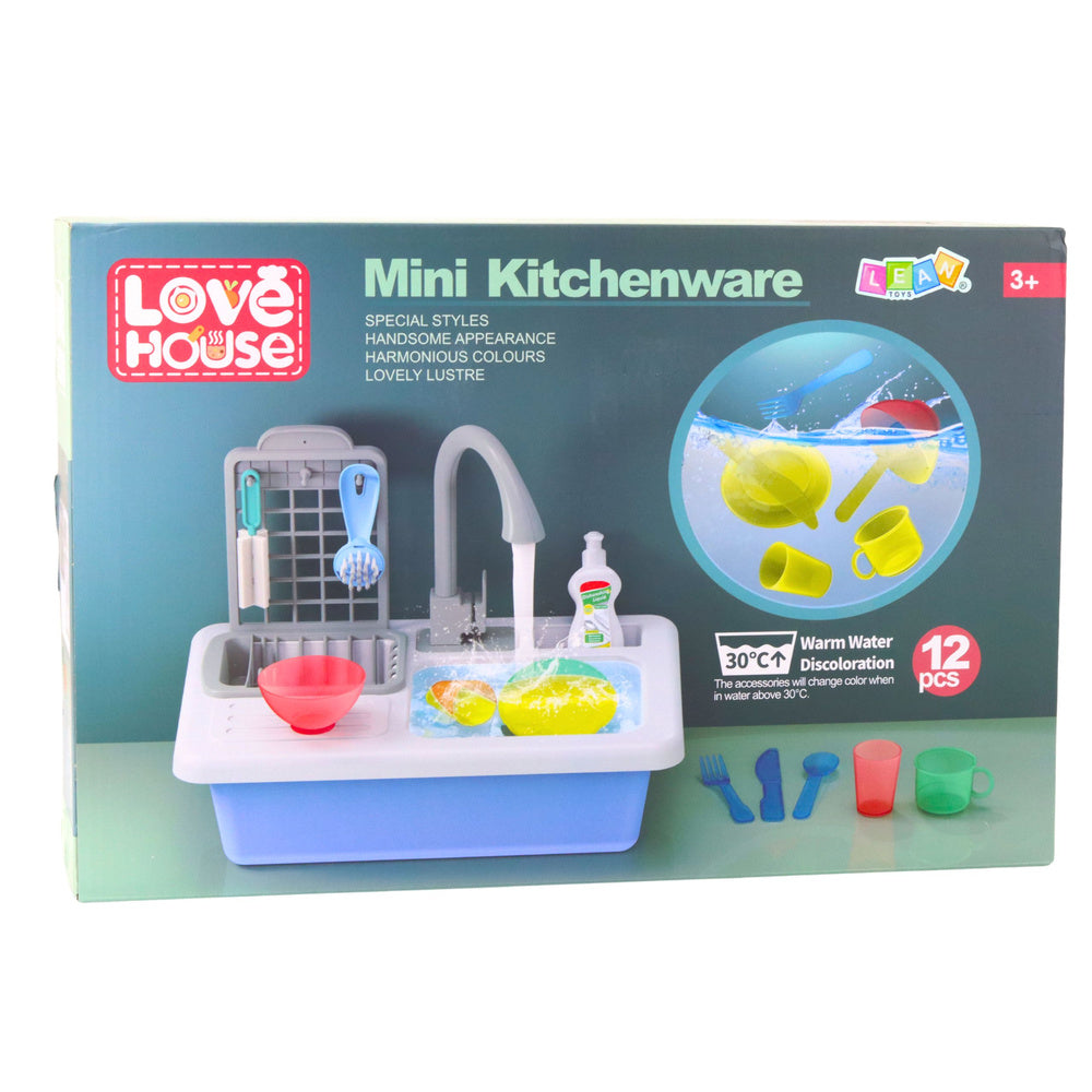 Interaktyvi kriauklė su vandens cirkuliacija ir priedais 12 el.