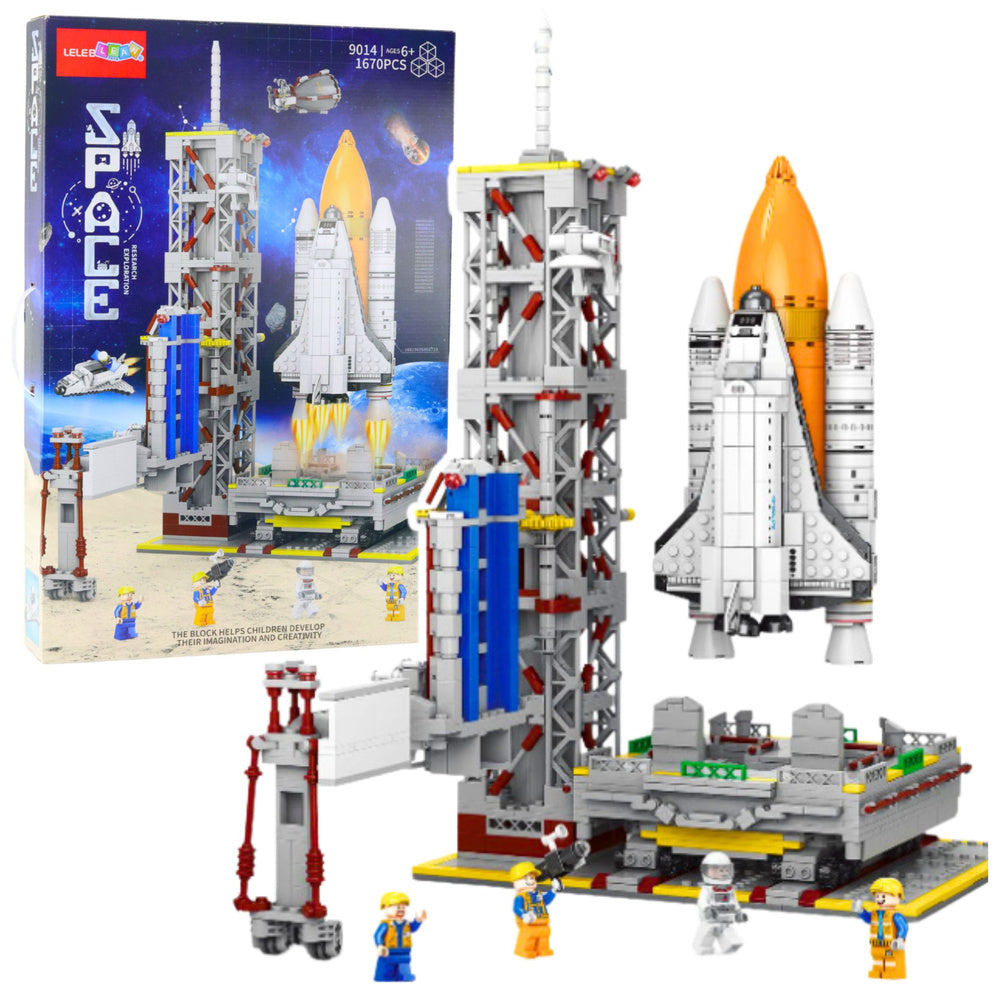 Kosminės stoties ir raketų platformos konstruktorius vaikams 1670 el.