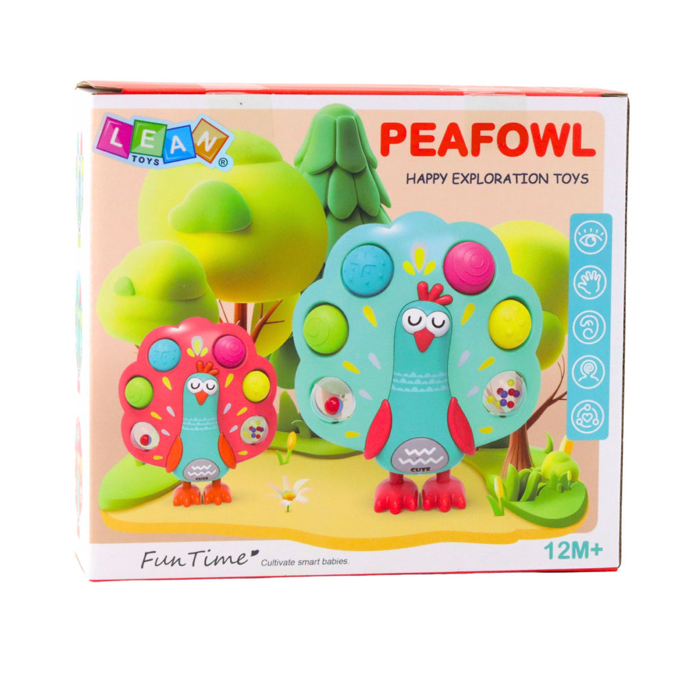 Jutiminis  žaislas povas su besisukančiais kamuoliukais ir garsais