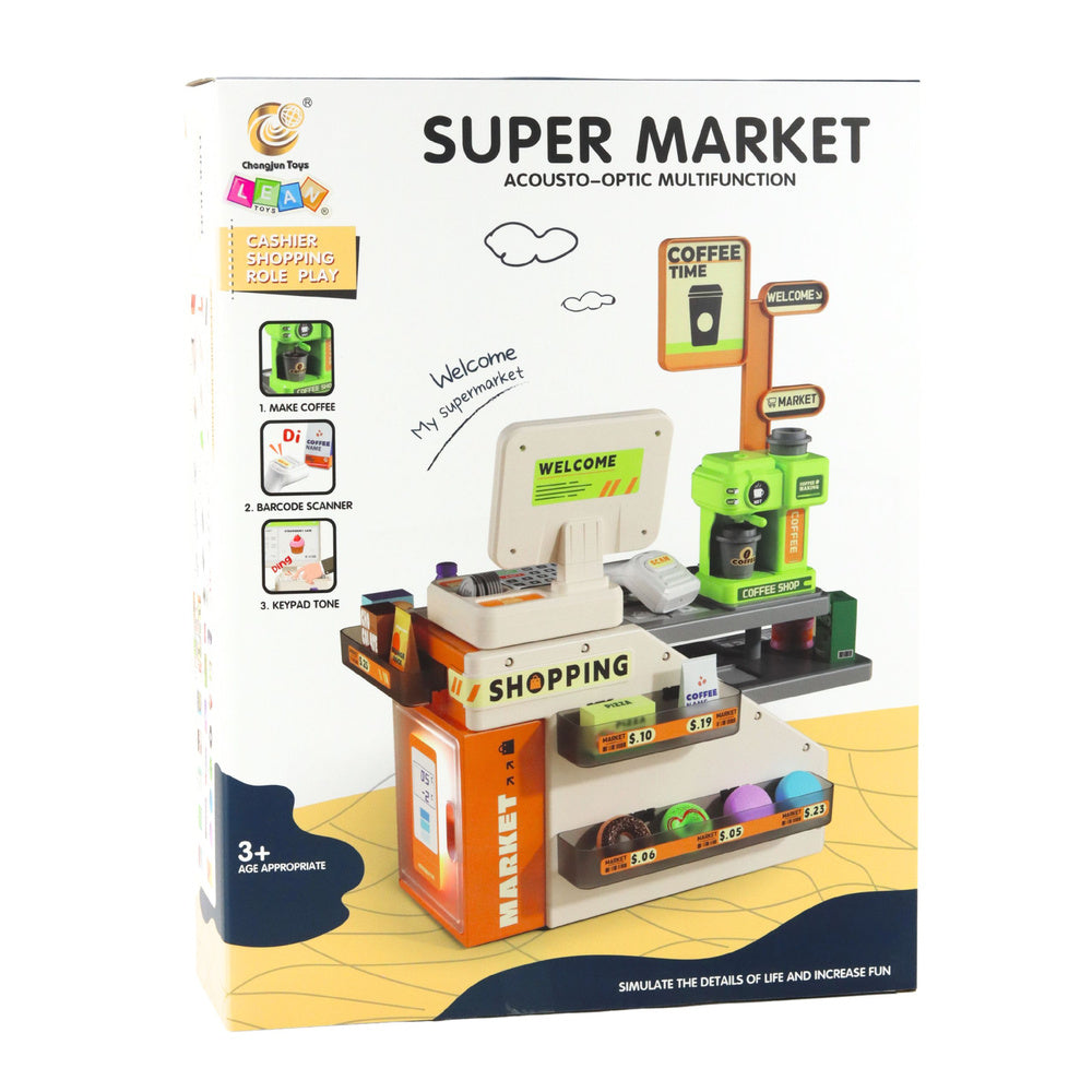 Interaktyvus kasos aparatas su kavos aparatu ir priedais 70 vnt.