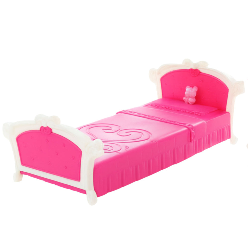 Žaislinis miegamojo komplektas lėlėms,  rožinis
