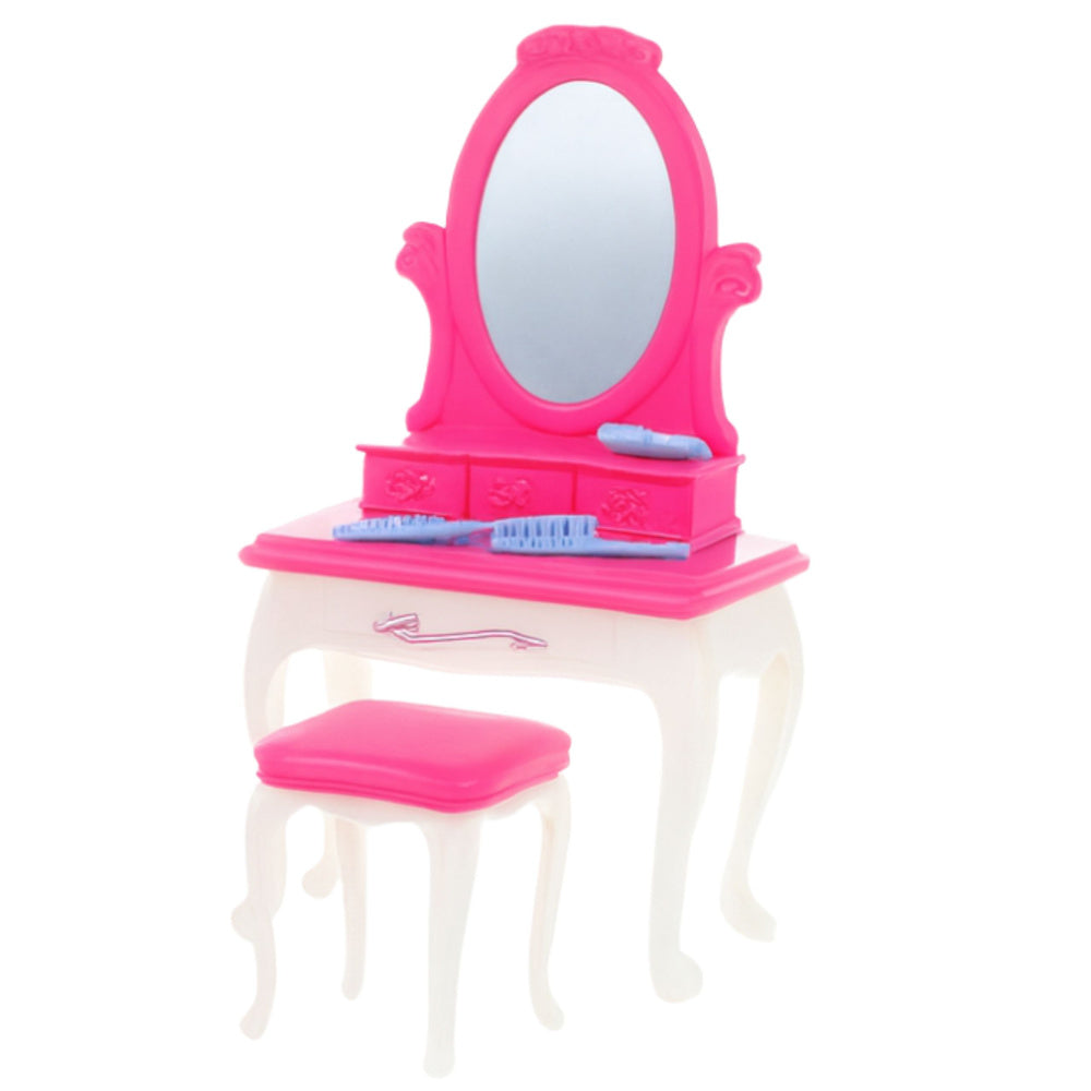 Žaislinis miegamojo komplektas lėlėms,  rožinis