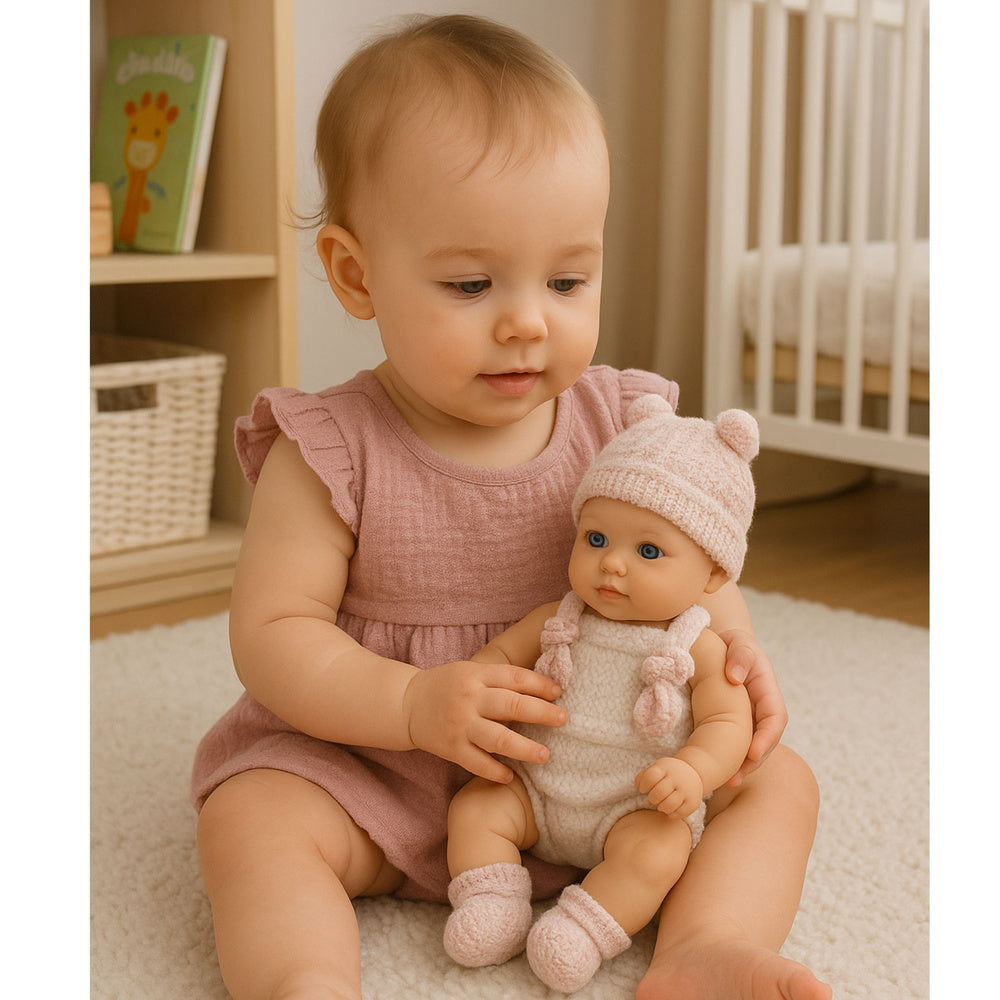 Lėlės kūdikis su drabužėliais 18 cm