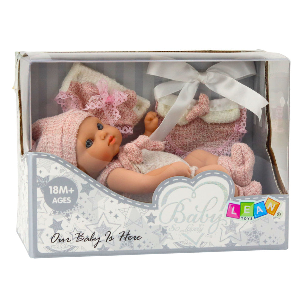 Lėlės kūdikis su drabužėliais 18 cm