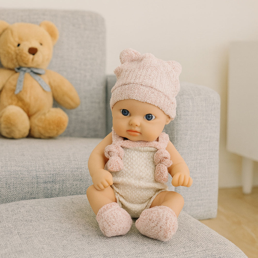 Lėlės kūdikis su drabužėliais 18 cm