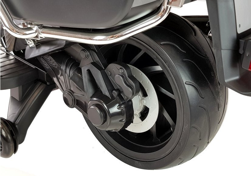 Elektrinis motociklas vaikams BMW R1200 Policija, baltas