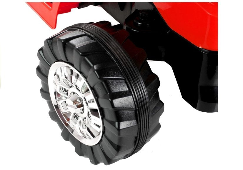 Vaikiškas elektrinis traktorius su krautuvu ZP1005 raudonas