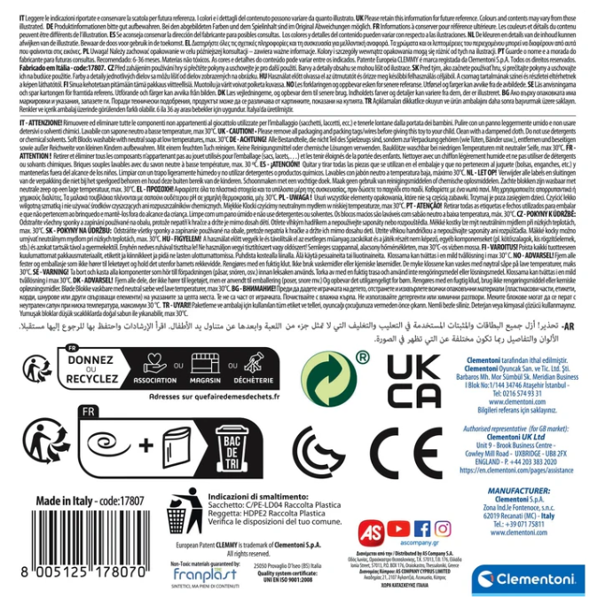 Jutiminis kibirėlis su blokais Clementoni 17807