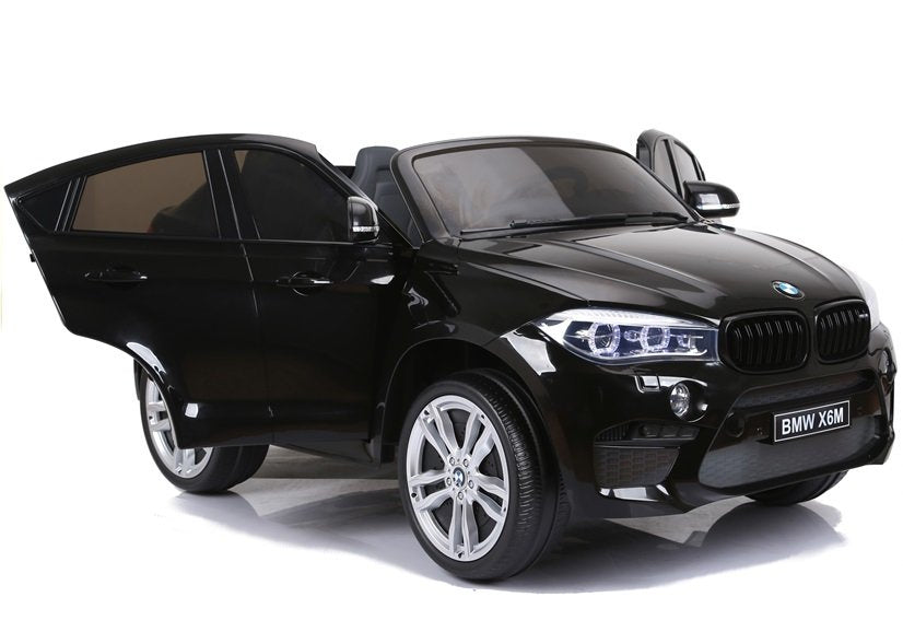 Dvivietis elektromobilis vaikams BMW X6M, juodas