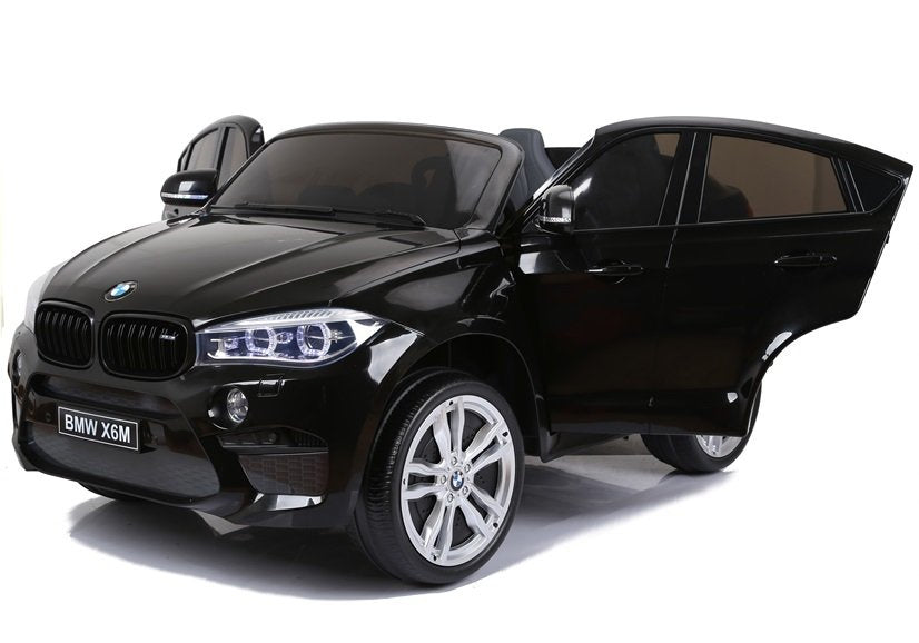 Dvivietis elektromobilis vaikams BMW X6M, juodas
