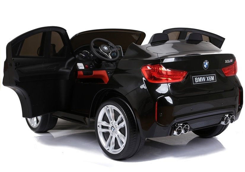 Dvivietis elektromobilis vaikams BMW X6M, juodas