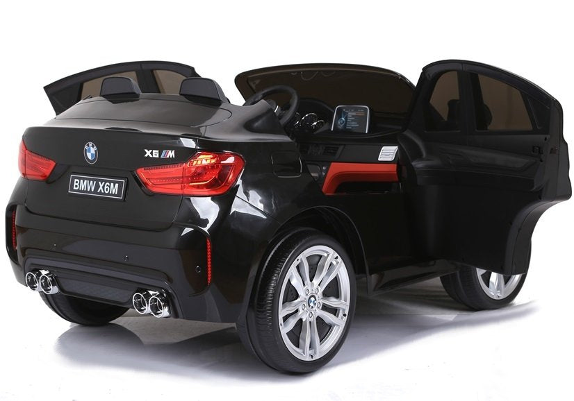 Dvivietis elektromobilis vaikams BMW X6M, juodas