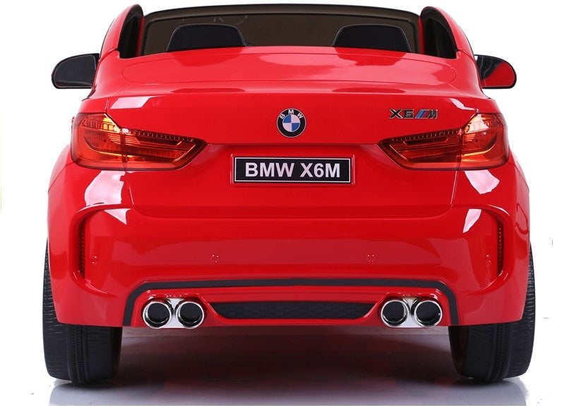 Dvivietis elektromobilis vaikams BMW X6M, raudonas