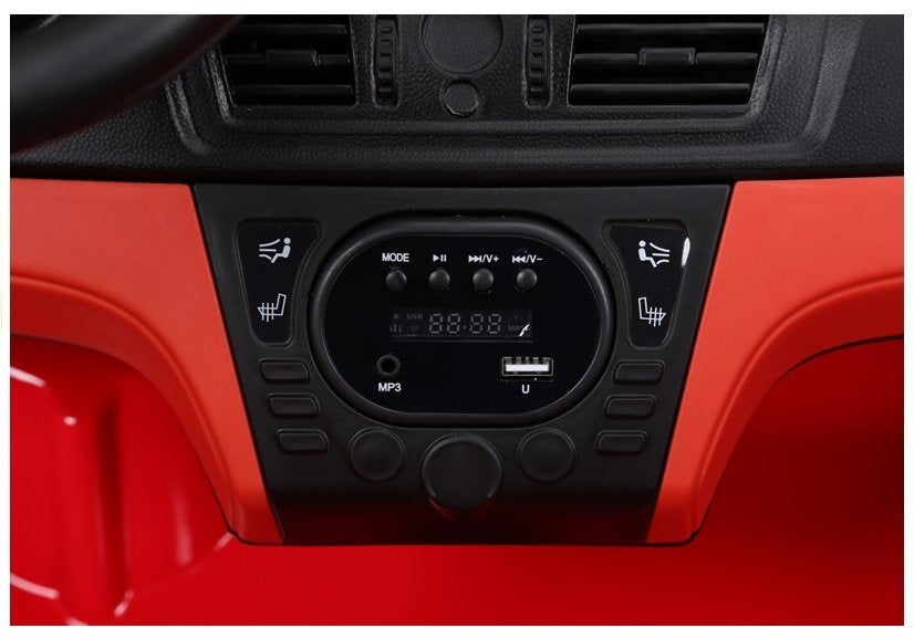 Dvivietis elektromobilis vaikams BMW X6M, raudonas