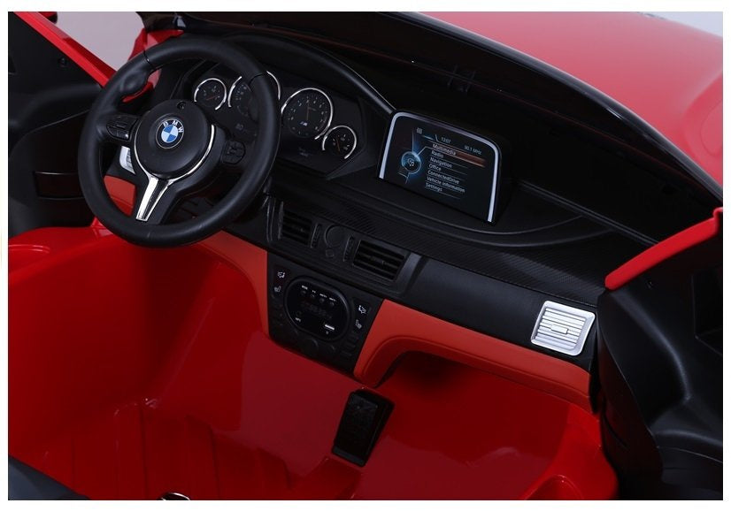 Dvivietis elektromobilis vaikams BMW X6M, raudonas
