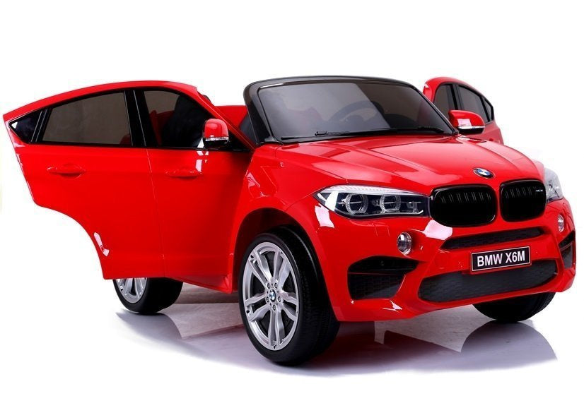 Dvivietis elektromobilis vaikams BMW X6M, raudonas