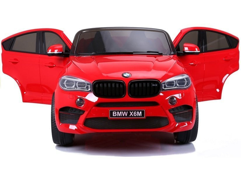 Dvivietis elektromobilis vaikams BMW X6M, raudonas