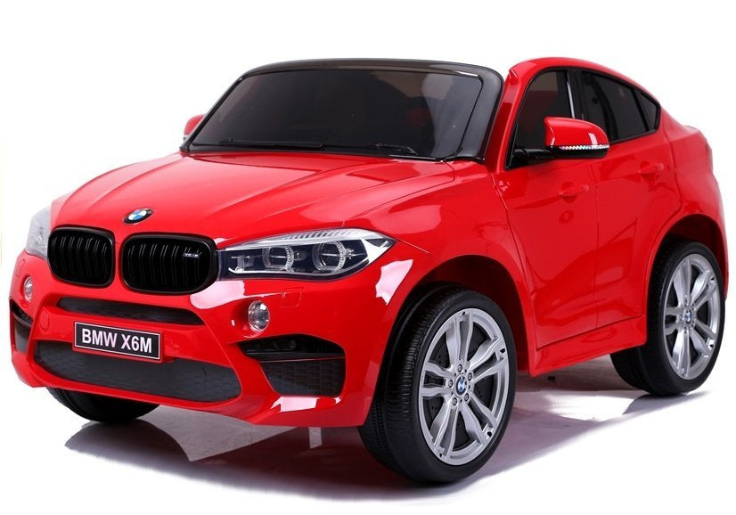 Dvivietis elektromobilis vaikams BMW X6M, raudonas