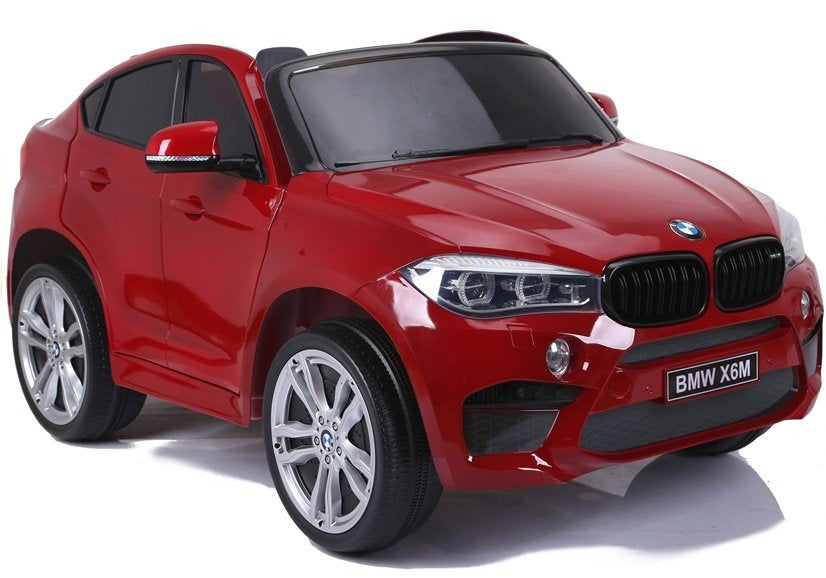 Dvivietis elektromobilis vaikams BMW X6M, raudonas lakuotas