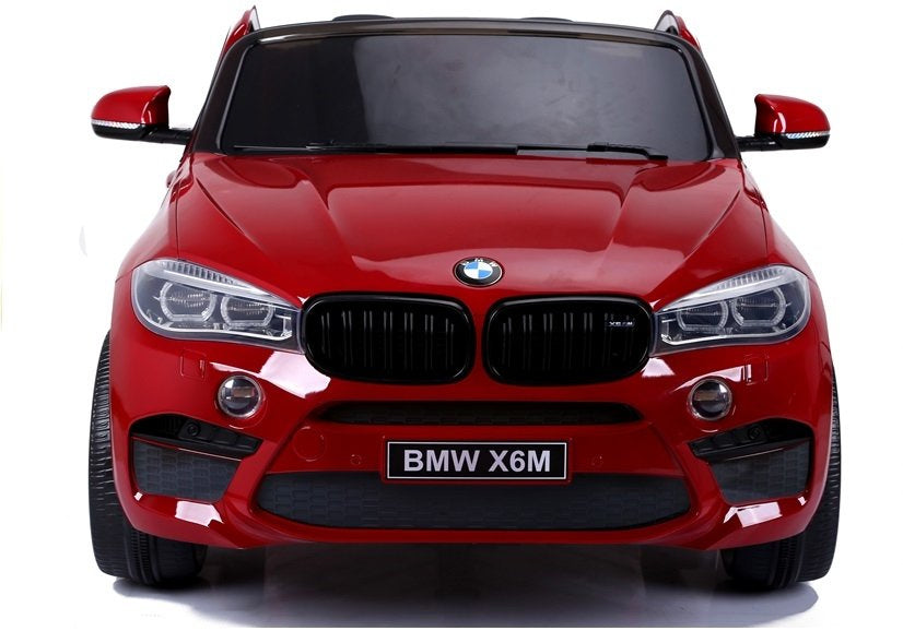 Dvivietis elektromobilis vaikams BMW X6M, raudonas lakuotas