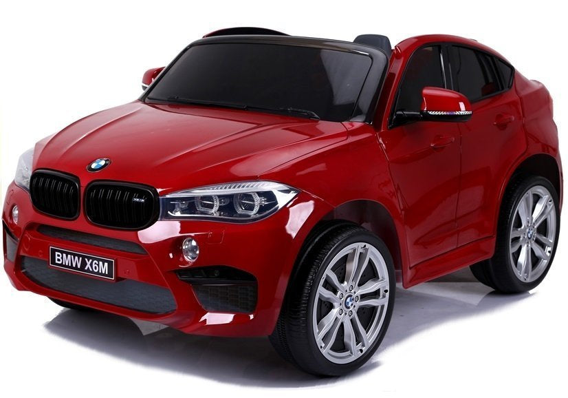 Dvivietis elektromobilis vaikams BMW X6M, raudonas lakuotas