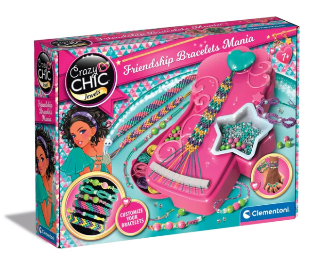 Apyrankių kūrimo “Crazy Chic” rinkinys vaikams, Clementoni 18857