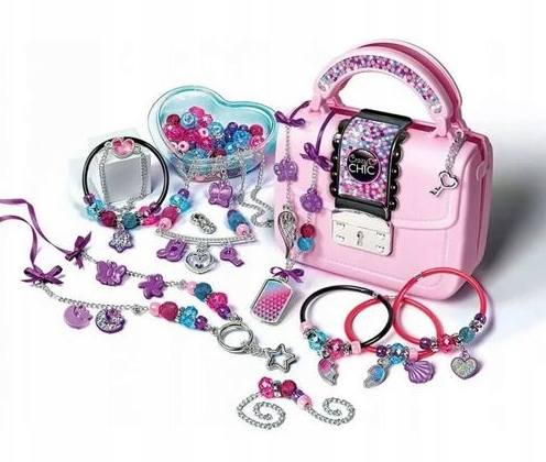 Papuošalų kūrimo “Crazy Chic” rinkinys vaikams su rankine, Clementoni 17651